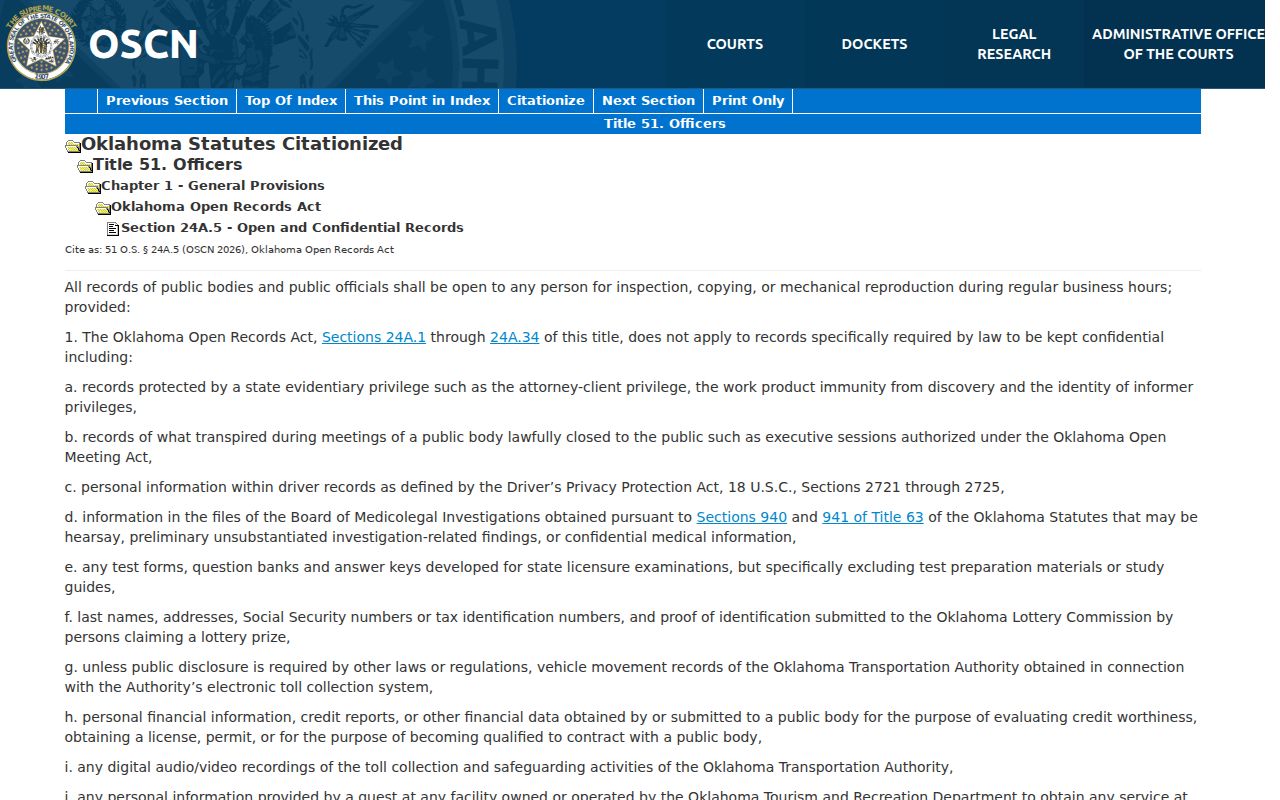 Tillman County bench warrant search Oklahoma court form source